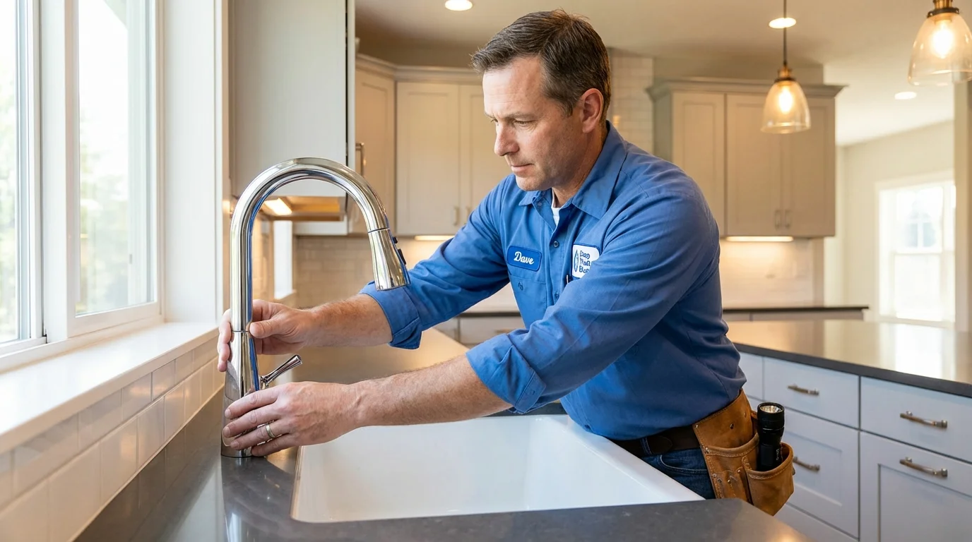 Kitchen faucet installation by Johns Plumbing LLC in Manila